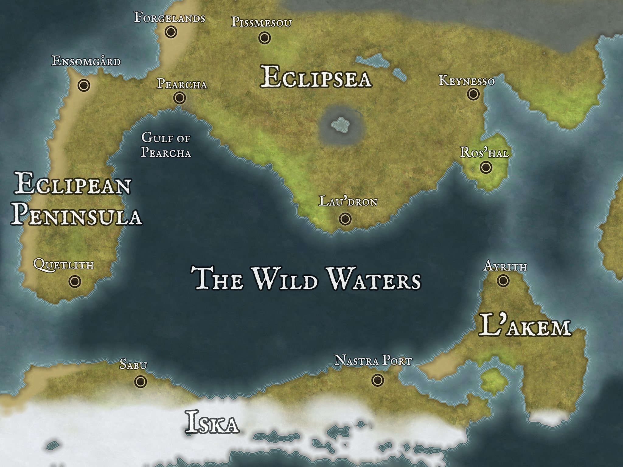 map of eclipsea and iska